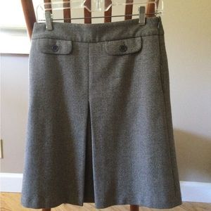 Wool tweed a-line skirt.